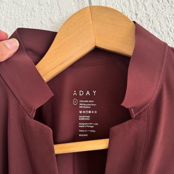 ADAY Something Borrowed Jetset Dress Merlot Red - Picture 5 of 10